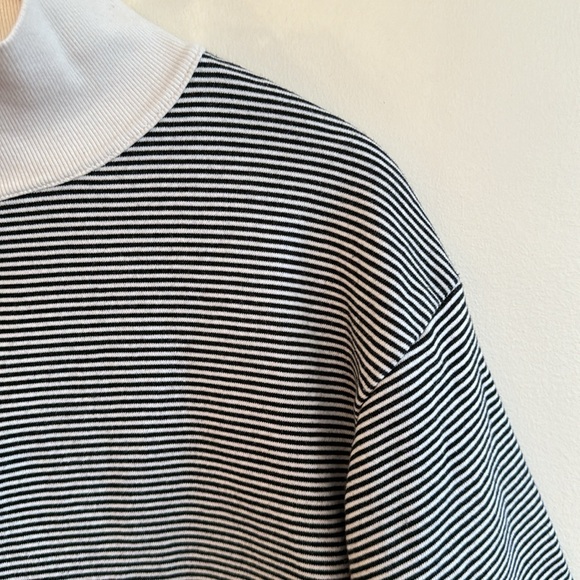 Striped Collared Long Sleeve Top | OAK + FORT - Picture 4 of 4